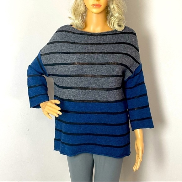 Chiaramente Sweater Bohemian Wool Blend Made in Italy Medium - Picture 1 of 12